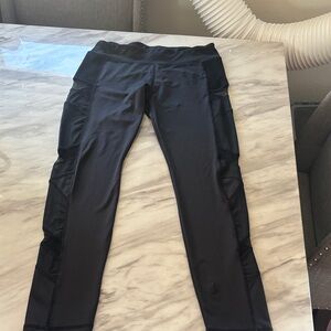 POPFLEX Black Mesh Leggings